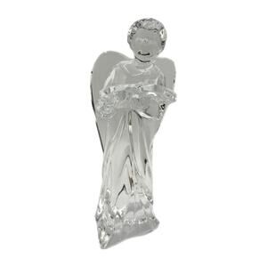 Baccarat Crystal Nativity Angel Holding Songbook Figurine